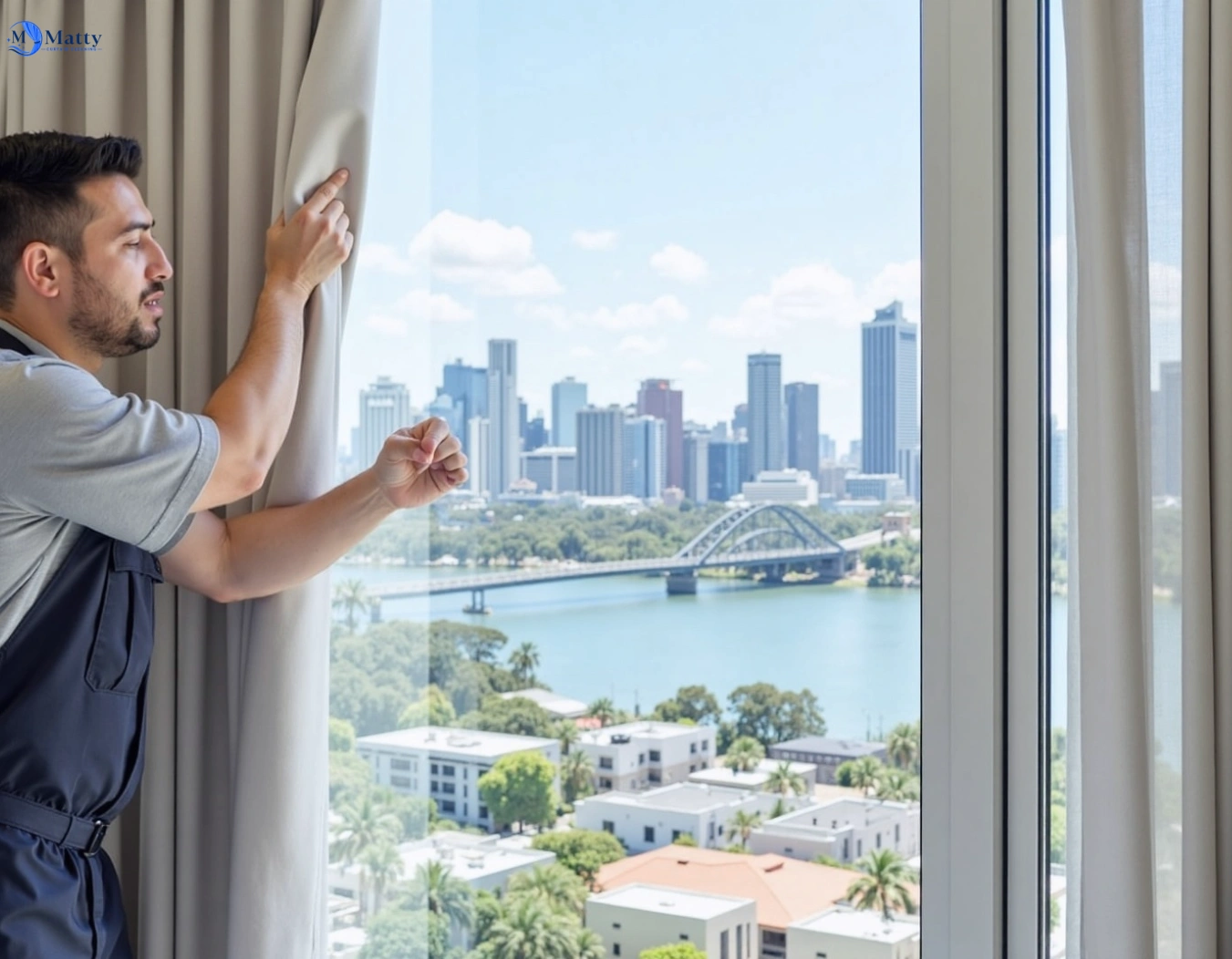 Professional curtain steam cleaning service brunswick-vic QLD by Matty Curtain Cleaning