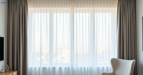 Freshly steam cleaned curtains in brunswick-vic QLD
